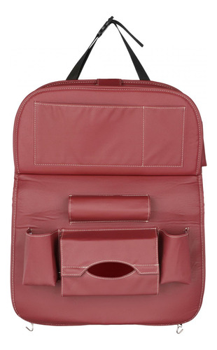 Organizador De Asiento Trasero De Coche Con Bolsa Vino Rojo