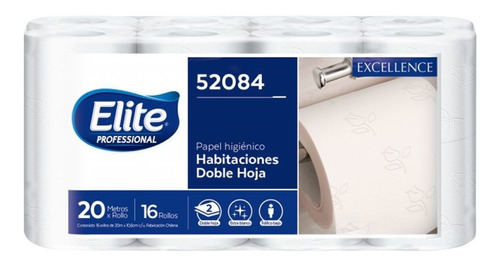 Papel Higiénico Elite Excellence Doble Hoja 20m X16 Ip504