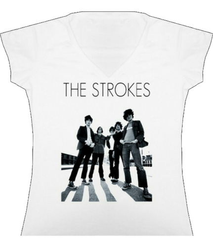 Blusa The Strokes Rock Metal Bca Tienda Urbanoz