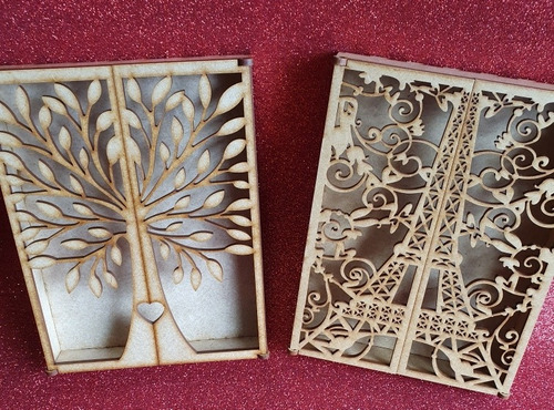 Cajas Para Invitaciones O Para Regalos De Madera