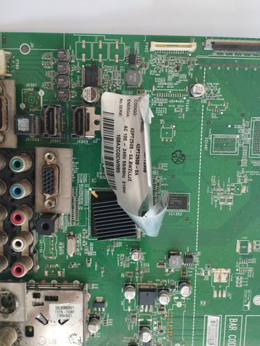 Placa Principal Tv Lg 42pt250b Eax6342590 Sem Estande Antena (Usado)