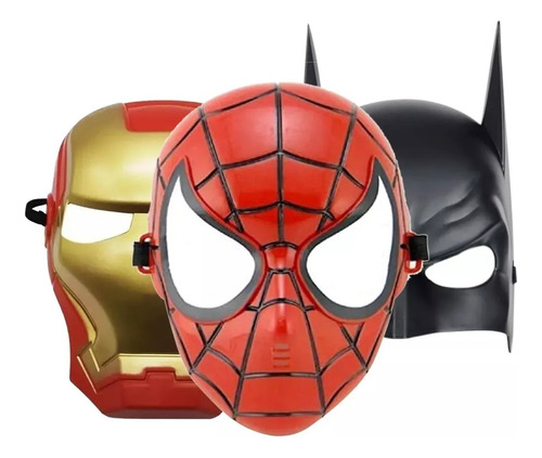 Mascara Spiderman Iron Man Batman Halloween Disfraz Niños