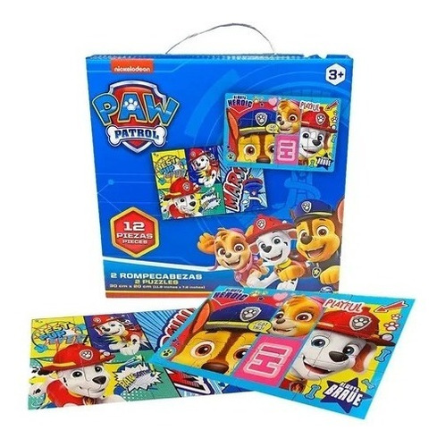 Rompecabezas Paw Patrol Puzzle 2 En 1 De 12 Pzas. 1606