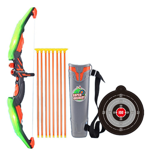New Arco Y Flecha Juguetes Juego De Verde Consigue 8 Flechas