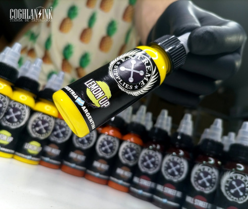 Imagen 7 de 7 de Tinta Tattoo Extreme Lemon Up X 1oz Tatuajes Tatuar