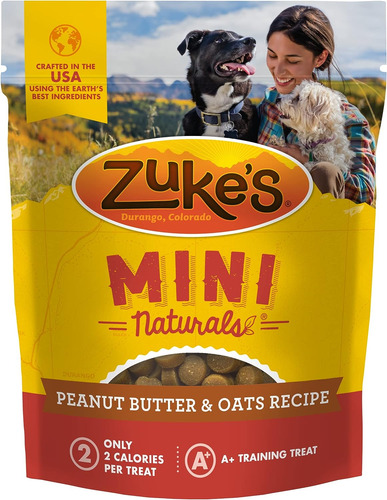 Zukes Mini Naturals Soft Chewy Dog Treats For Training Pouc