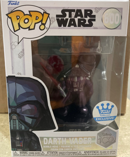 Funko Pop Darth Vader Facet 600 Disney 100th Funko Exclusive (Usado)