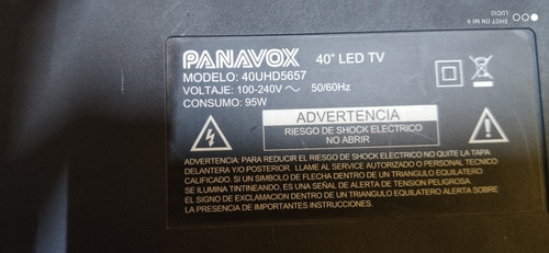 Vendo Tv Panavox 40 Mal Pantalla