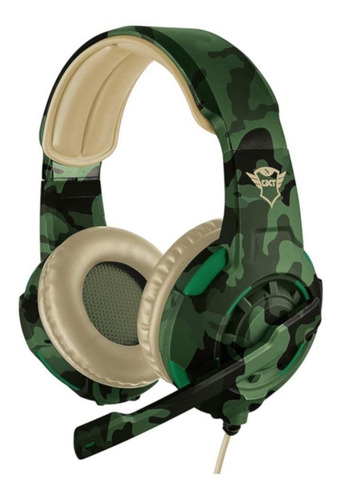 Imagen 1 de 5 de Audífonos gamer Trust Radius GXT 310 jungle camo