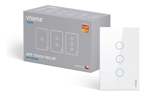 Interruptor Wifi Vhome Live Sin Neutro 3 Canales Vshop