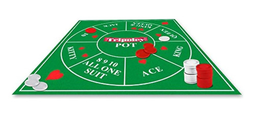 Juego De Cartas Ideal Tripoley Deluxe Mat Edition