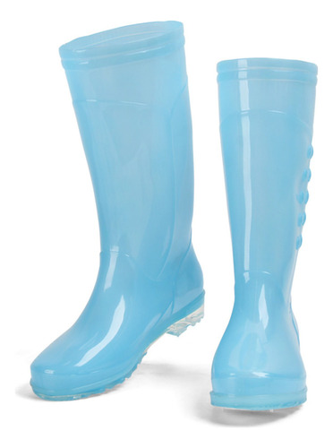 Botas De Lluvia Transparentes, Altas, Antideslizantes, Imper