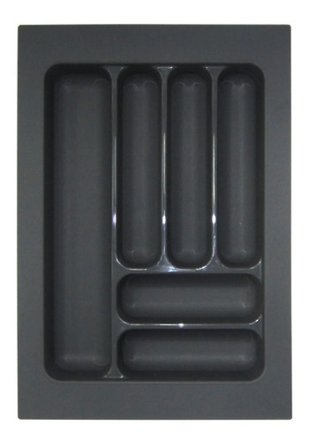 Imagen 4 de 4 de Cubiertero Pvc (premiun) De Empotrar 40 Cm - Gris Raton