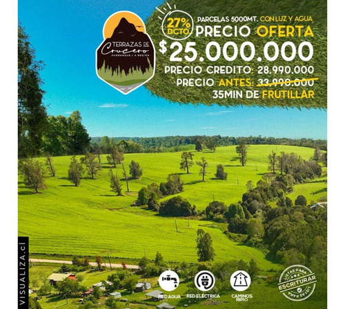 Imagen 7 de 12 de Parcela Region De Los Lagos, 5000 M2 Luz Agua