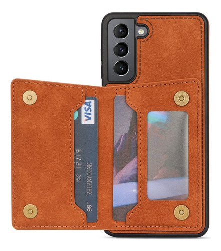 B Funda De Tarjeta Wallet For Samsung S21 Fe S21 Ultra Plus