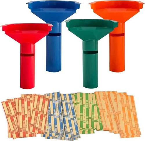 Nadex Easy Wrap Coin Tube Set Con 40 Incluidos - Moneda En F