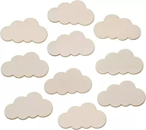 Figuras De Nubes De 25x15cm Para Decoración Manualidades