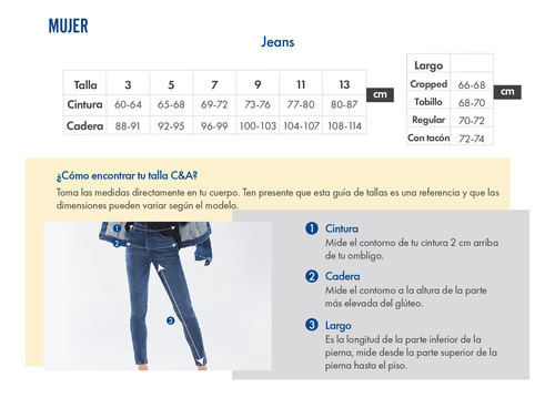 Imagen 6 de 7 de Pantalón De Mezclilla Super Skinny De Mujer C&a (3009203)