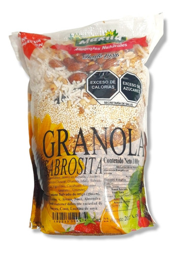 Granola Con Frutos Secos Y Semillas, Cereal, Maxilu, 1 Kg.