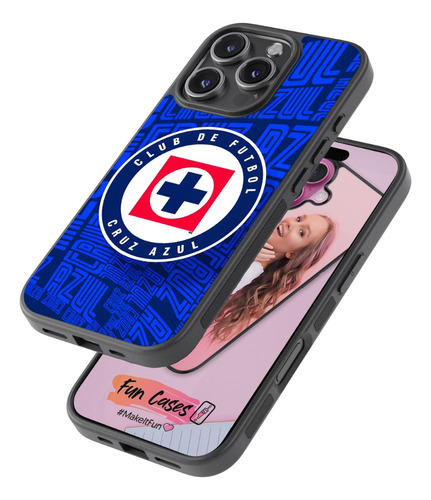 Funda Club De Futbol Cruz Azul 4 Negro Xiaomi Redmi Note 13 Pro Plus 5g