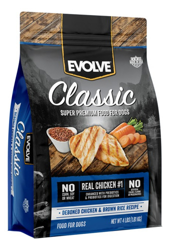 Evolve Dog Classic Chicken Pollo 30 Lb - 13.6 Kg