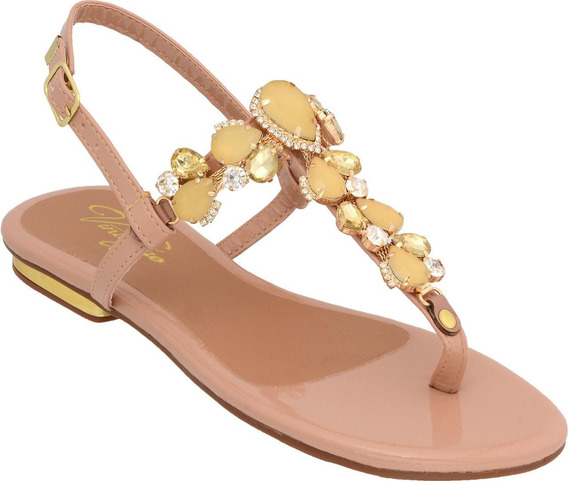 sandalias rasteiras de luxo