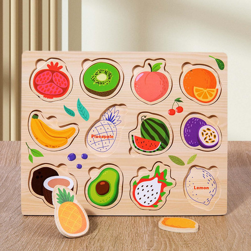 Rompecabezas De Madera, Tablero Digital De Tablero De Frutas