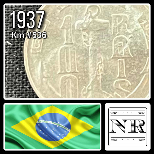 Brasil - 100 Reis - Año 1937 - Km #536 - Tamandare