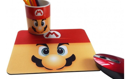 Combo Caneca + Mouse Pad Mario Bros