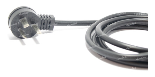 2 Cables Monoblock 3 Patas X 1.50mm 1,5m Iram 2073 Negro