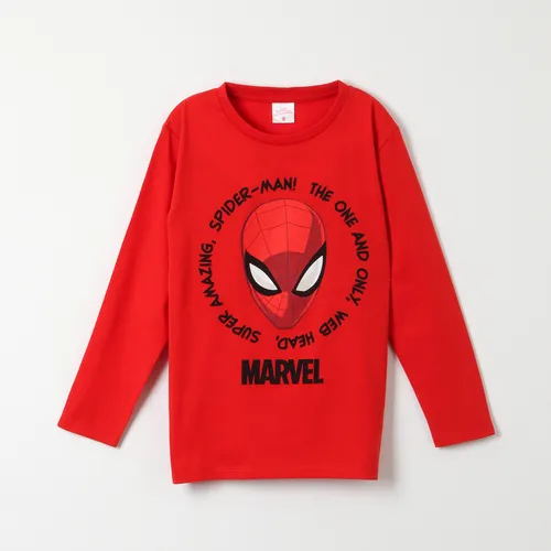 Polera Manga Larga Niño Spiderman Web Head Rojo Marvel