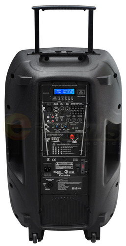 Imagen 5 de 6 de Bafle Audiobahn 8000w Recargable Con Indicador Led D Batería