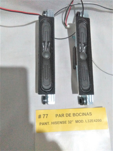 Par De Bocinas Para Pantalla Hisense De 32  Modelo L32e4200