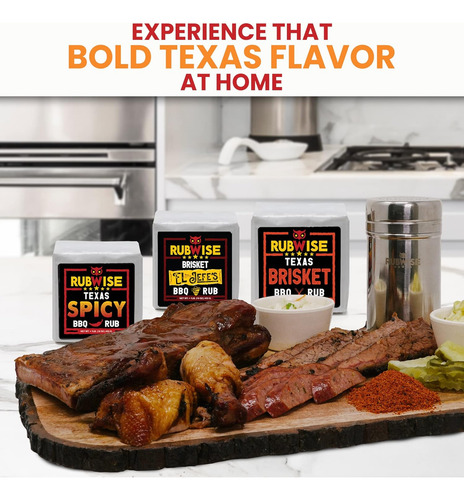 Paquete Variado De Especias Condimentos P/ Asar Carne 3 Pack