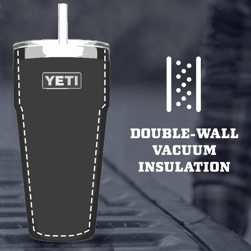 Vaso Yeti Rambler 750 Ml Aislada Con Popote, King Crab
