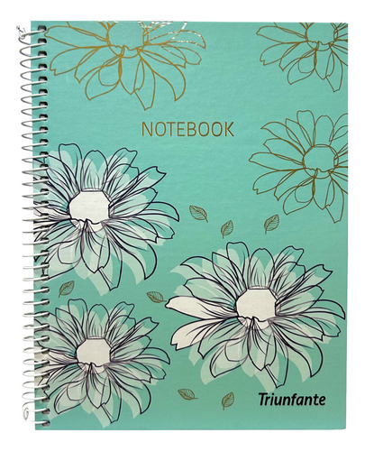 Cuaderno Rayado A5 Triunfante T/dura 80 Hojas Linea Rose || Color Notebook Cyan