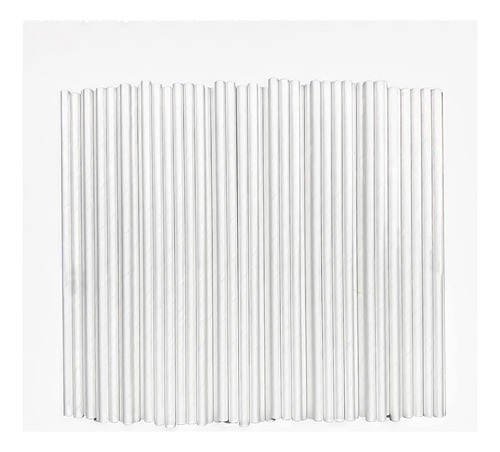 100 Pajitas De Papel Biodegradables Blancas A Granel Para Su