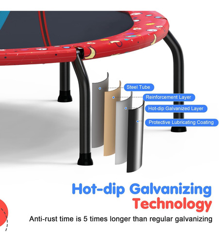 Trampolín De Diseño Sin Brecha De Zupapa Para Niños Pequeños