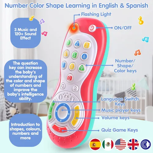 Play Juguete Controlador Para Bebé, Juguetes Bilingües De.