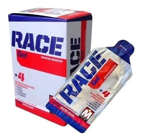 Gel Race Mervick Repositor Energetico Bcaa 12un Frutos Rojos