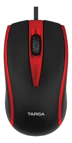 Mouse Usb Optico Targa Tg-m50 Rojo 1200dpi Cable 1.35mts