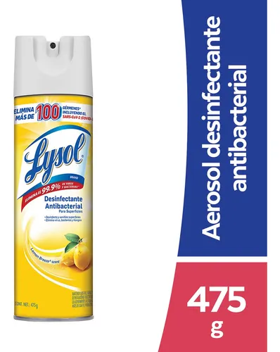 comprar Lysol® Aerosol Desinfectante Superficies, Lemon Breeze 475g