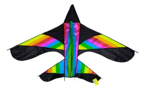 Cometa Avion Negro Chulo Multicolor 170cm Juego Aire Libre