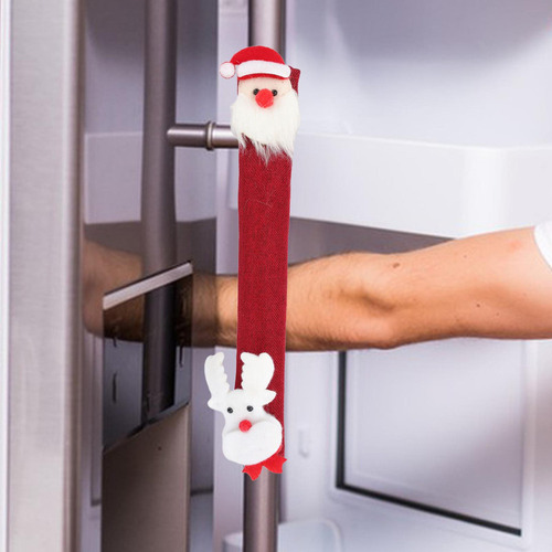 Cubiertas Navideñas Para Manijas De Puertas De Refrigerador