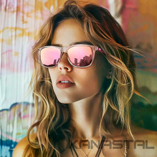 Lentes De Sol Mujer Moda Uv Polarizados Clásicos Espejo Rosa Diseño Transparente Rosa Deportivo Manejar Conducir Retro Vintage Elegante Moderno Caballero Dama Unisex