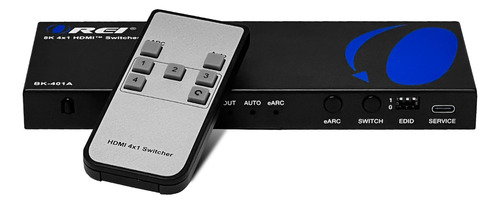Orei 8k Earc Hdmi 21 Switch 4x1 Switcher With Audio Extracto