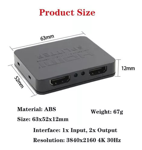 Cable Divisor HDMI Splitter