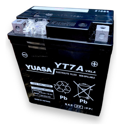 Bateria Moto Gel Agm Yuasa Yt7a = Ytx7l Bs Falcon Vzh