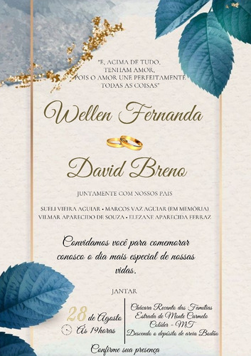 Imagem 1 de 1 de Convite De Casamento