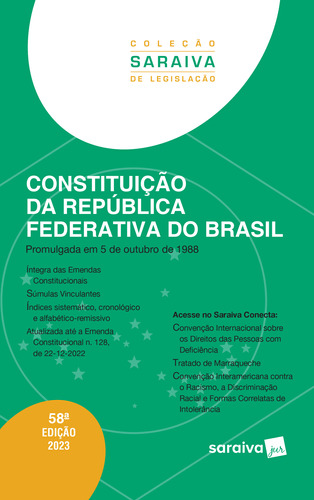 Livro Constituição Da República Federativa Do Brasil - 58ª E